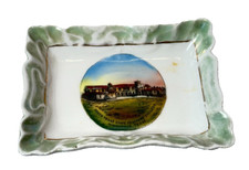 KINGSVILLE States Teachers College  TX TEXAS ANTIQUE Souvenir CHINA TRINKET Dish picture