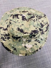 NWOT USGI US NAVY NWU Type III AOR2 Woodland Boonie Hat SUN COVER Medium picture