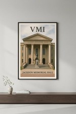 VMI Jackson Memorial Hall Poster 🏛️ - 16x24” Premium Art Print 200GSM 💎 picture