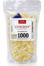 EFFICIENT Bulk Cigarette Filter Tips Block, Filter Out Tar & Nic (1000 Filters) picture
