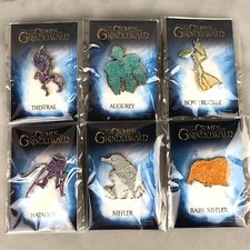 Harry Potter Fantastic Beasts Crimes of Grindelwald Compete 6pc Promo Pin Set picture