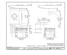 Columbus NJ William R Atkinson Shinn House 1930s HABS fireplace plans picture