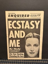 1967 March 12th National Enquirer Newspaper, Ecstasy/Me by Hedy Lamarr (VRN10J) picture