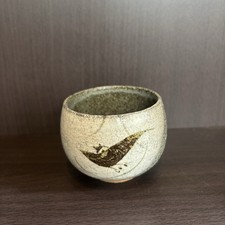 Japanese Hasami Ware Yunomi Tea Cup Wabi Sabi Handmade Pottery Japan picture