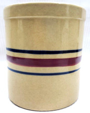 R.R.P. Co. Crock Roseville Ohio heavy Pottery 6 1/4