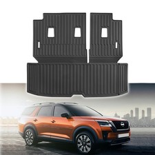 Custom for 2022-2026 Nissan Pathfinder Cargo Mats Trunk Liner with 3rd Rear S... picture