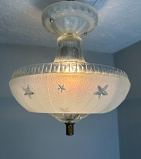 vintage 1930-40'S flush mount bedroom fixture picture