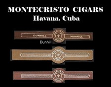 Rare Cuban Cigar bands label, vitolas, MONTECRISTO-DUNHILL. Havana Collectibles picture