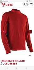 DriFire Flame Retardant FR US Navy Flight Deck Jersey - Red- LARGE picture