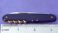 MANN E BRUCKMANN Knife Made in Solingen Germany Smooth Black Handles Near Mint picture