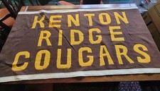 Vtg Kenton Ridge High School Cougars Felt Banner Springfield Ohio Football Rare picture