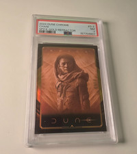 2024 Topps Chrome Dune Chani Spice S-2 Gold Refractor /50 PSA 7 01/50 Zendaya picture