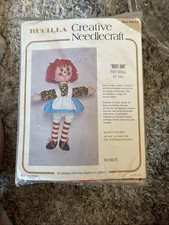 Vintage~ Bucilla~ Creative Needlecraft Sewing Kit 8675 Mary Ann Toy Rag Doll picture