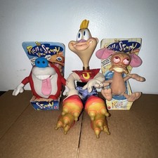 Nickelodeon Ren & Stimpy plush set NIB Jimmy of the Future Space Idiot used picture