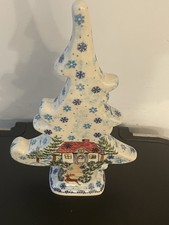 New Authentic Polish Pottery Christmas Tree picture