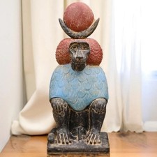 Egyptian Artifacts A Rare Authentic Pharaonic Statue Of Egyptian God Baboon BC picture