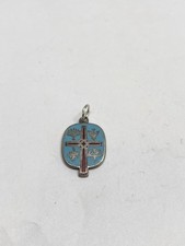 VINTAGE ENAMEL BIBLE STERLING SILVER CHRISTIAN CHARM PENDANT CHARM HOLY SPIRIT picture