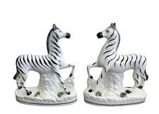 Staffordshire Zebra Figurine 19th Century 2 available picture