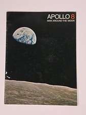 1968 NASA Space Mission Booklet APOLLO 8 Man Around the Moon History picture