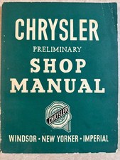 Vintage OEM Chrysler Preliminary Shop Manual picture