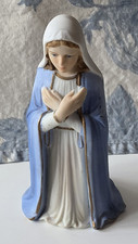 Handmade Hand Painted Virgin Mary Vintage Arnat Imports picture