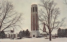 North Manchester Indiana Estelle Peabody Memorial Home Church Vtg Postcard 10A picture