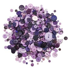 Alfykym 600-700Pcs Purple Buttons for Crafts Bulk Assorted Sizes, picture