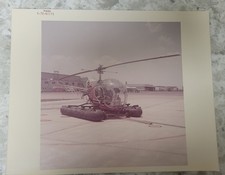 Vintage NASA S-72-41173 Bell H-13 Helicopter 1972 Red Number Original Photo picture