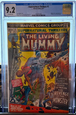SUPERNATURAL THRILLERS #5 1ST APP. OF THE LIVING MUMMY CGC 9.2 picture