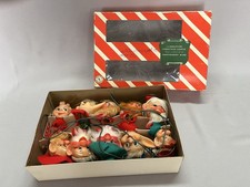 Vintage Montgomery Wards Lighted Pixie Elf Set of 10 picture