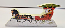 CHARLES WYSOCKI HOMETOWN CHRISTMAS UNMARKED HORSE AND SLEIGH FIGURE picture