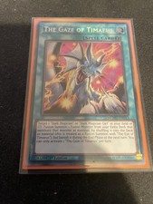 THE GAZE OF TIMAEUS MZMU-EN013 SECRET RARE 1st EDITION YUGIOH Pack to sleeve picture