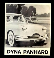 1955 - 1956 Dyna Panhard Sales Brochure Poster Vtg Car Specifications Features picture