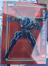 2026 Topps Chrome Marvel Comics Black Panther Red Refractor Parallel 4/5 MINT  picture