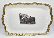 Vintage Westfield Massachusetts High School Porcelain Tray C.W. Skiff France picture