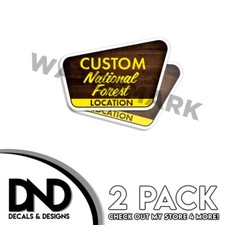 Custom National Forest Location Decals 4