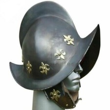 Replica conquistador Spanish Boat Helmet Morion Helmet Leather liner Gift Decor picture