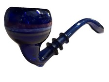 Blue Glass Long Gandalf Glass Pipe 8” picture