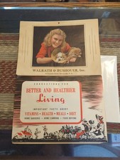 Vintage 1953 To 1945 Walrath & Bushouer Inc Gloversville NY Spaniel Dog Calendar picture