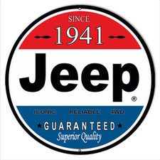 SINCE 1941 JEEP RED WHITE BLUE 14