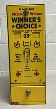 Vintage Winner’s Choice 25 Cent Coin Op Lotto Vending Machine w/ Keys picture