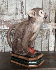 Raymond Waites Safari Glazed Ceramic Monkey Pitcher picture