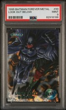 1995 Batman Forever Metal #99 Look Out Below PSA 9  picture