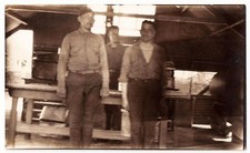 Military Men WWI Antique Vintage RPPC Postcard picture