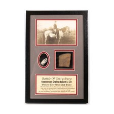 Gettysburg Artifacts  Gen. Lee’s Headquarters Witness Wood and Bullet Displ NM picture