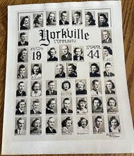 1944 Graduating Class Group Photo Yorkville Illinois  picture