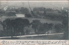 Westfield River From Upper Franklin Street MA 1900s Postcard picture