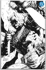 SDCC 2026 Exclusive Absolute Batman #22 Jim Lee Sketch B&W Variant Cover In Hand picture