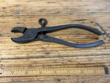 VINTAGE ADJUSTABLE HOG RING RINGER PLIERS MARKED FLOHR 20 picture