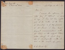 EDWARD EVERETT - AUTOGRAPH LETTER SIGNED 1850 picture